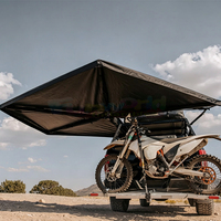 Tente de camping 270° pour voiture, auvent latéral imperméable, tente de toit pliable pour 4x4, accessoires de toit de voiture
