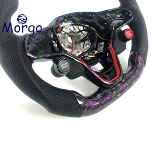 Accessoires intérieurs sportifs en cuir personnalisés avec LED et fibre de carbone pour VW Golf MK 5-8 7.5 6R-8R <span class=keywords><strong>GTX</strong></span>, volant de voiture - Product Image 5