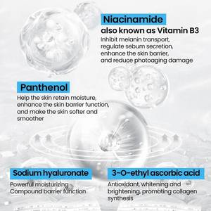Suero Personalizable con Niacinamida, Vitamina C y Ácido Hialurónico para Blanquear la Piel, Minimizar Poros y Cuidado Nutritivo, Marca Privada - Product Image 3