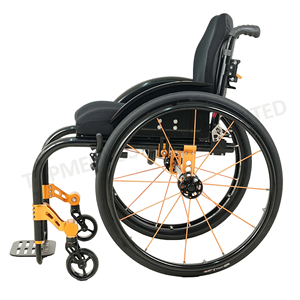 Fauteuil roulant de basketball en fibre de carbone super léger, pliable, ultra-léger, en fibre de carbone, manuel, pour adolescents - Product Image 6