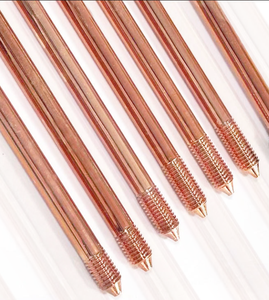 Électrode de terre en acier plaqué cuivre fileté pour protection contre la foudre, connexion à la terre, qualité fiable, marque YY, fabrication sur mesure en usine - Product Image 4