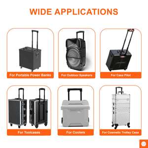 Poignée télescopique réglable en métal pour chariot - Étanche, durable, forte capacité de charge, accessoires professionnels pour bagages - Product Image 6