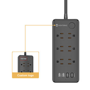 Regleta de Enchufes Ecológica de 6 Tomas con Cable de 2 Metros, Ahorro de Energía para un Hogar Ecológico - Product Image 1