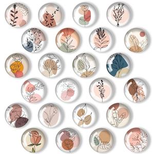 Aimant de réfrigérateur en verre cristal de style moderne créatif, série de bouquets d'art stéréo, thème touristique, patch magnétique pour réfrigérateur - Product Image 3