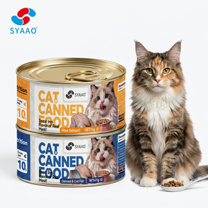 อาหารแมวกระป๋อง SYAAO 85 กรัม รสไก่และปลาค็อด อาหารเปียกสำหรับแมว เนื้อสัตว์สูง ปราศจากธัญพืช ไม่มีสารแต่งกลิ่นรส - Product Image 1