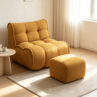 Canapé sectionnel à compression sous vide, revêtement en chenille flanelle, design moderne, garnissage en éponge, durable, écologique, mobilier de maison