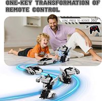 Voiture télécommandée transformable EPT, déformation à un bouton, rotation à 360 degrés, robot camion jouet pour enfants