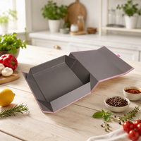 Boîte cadeau rigide pliable de style livre |   Emballage magnétique pliable avec gaufrage et laminage mat pour crème pour le visage, cosmétiques, bijoux