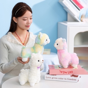 25 厘米扎染彩色毛绒玩具柔软羊驼毛绒玩具廉价促销礼品 - Product Image 6