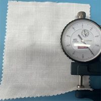 Tissu léger imprimé 175 g/m² en polyester flammé ignifuge et antistatique, effet lin synthétique, pour rideaux, chemises et robes