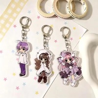Porte-clés en acrylique imprimé UV sur le thème de l'anime fantastique, figurines de dessin animé Misya, Shia, Kotaro, souvenir, décoration suspendue