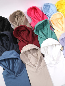 H5580 Vente en gros de sweats à capuche personnalisés imprimés, brodés, avec strass, en coton mélangé 380 g/m², de haute qualité, pour hommes <span class=keywords><strong>et</strong></span> femmes - Product Image 5