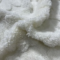 Nouvelle arrivée simple face 230Gsm 100% Polyester motif fleuri tricoté Jacquard Sherpa velours polaire tissu pour vêtements couverture
