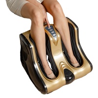 Masseur électrique de mollets et pieds à télécommande, compression d'air, shiatsu, pétrissage et chauffage, pour la relaxation à domicile (vente en gros)