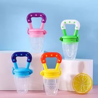 Babyvoeding Voeden Lepel Sap Extractor Kauwen Fruit Groente Bite Eten Extra Siliconen Veilig Baby Servies Zuigelingenflesjes