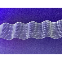 Plaque de polycarbonate prismatique transparente BH Beehive 1045 mm 1050 mm, panneau de toiture ondulé