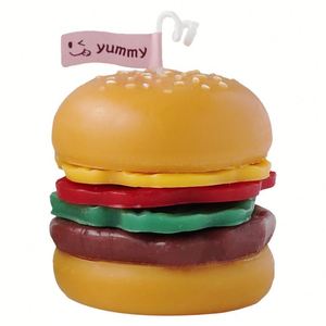 Velas Aromáticas de Cera de Soya con Forma de Hamburguesa para Decoración de Mesa en Fiestas de Cumpleaños, Divertidas Velas con Aroma a Comida - Product Image 5