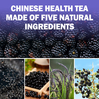 Té de Hierbas para el Cuidado del Cabello Negro de Alta Calidad al por Mayor, OEM/ODM, 100% Hierbas Naturales, Té en Bolsitas de Alta Calidad, 20 Bolsitas/Caja, Alimento Saludable
