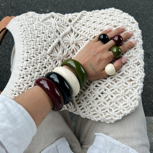 <span class=keywords><strong>JoJo</strong></span> OEM/ODM da donna Shineflash gioiello europeo americano Cross-border Street francese retrò con apertura liscia bracciale modello - Product Image 3