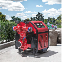 OEM ODM 35HP Pompe de lutte contre l'incendie diesel Remorque LED Veilleuse de travail de nuit 160 M³ par heure Débit 4 pouces Unité mobile d'urgence