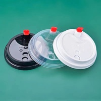 Couvre-gobelet jetable en plastique résistant à la chaleur 100 ml pour tasse à café et boisson