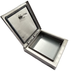 IP65 Wall Mounted Weatherproof Metal Enclosure Distribution Junction Box With Inner Installing Galvanized Plate