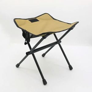 Échantillon gratuit : Tabouret pliant portable pour camping en plein air, chaise en polyester et alliage pour la pêche - Product Image 2