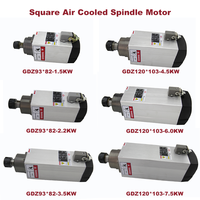 Moteur de broche refroidi par air pour machine de fraisage CNC ER20 ER25 ER32 18000 tr/min, refroidi par air, 6 kW, 3,5 kW, 4,5 kW, 2,2 kW, 1,5 kW
