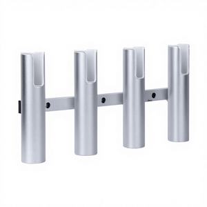 Support de canne à pêche en alliage d'aluminium, quatre pièces, type stable, accessoires pour yacht marin - Product Image 1