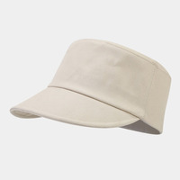 Nuevo sombrero ecuestre de tendencia delgada Retro para hombres y mujeres, gorra plana literaria japonesa azul marino con logotipo personalizado impreso para deportes