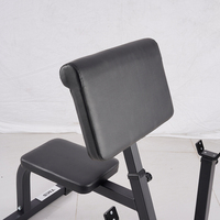 Banc de musculation professionnel réglable en acier inoxydable pour curls des biceps assis, équipement d'isolement pour l'entraînement des avant-bras et des muscles des bras