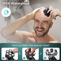 En stock 7D Multi 5 en 1 tondeuse électrique pour hommes USB Rechargeable étanche rotatif barbe nez rasoir tête chauve rasoir