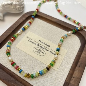 Collares de Perlas de Imitación, Gargantillas de Moda Diaria para Mujer, Collar de Cuerda Colorido 2024 - Product Image 4