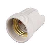 Douille de lampe en céramique E27 à vis, version améliorée, en métal, plastique, cuivre, porcelaine, support d'éclairage, rallonge de douille, support de lampe AC