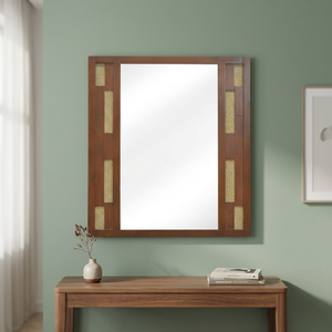 Meuble-lavabo Terra avec miroir, design contemporain, pour salle de bain, appartement, hôtel, ensemble en bois - Product Image 3