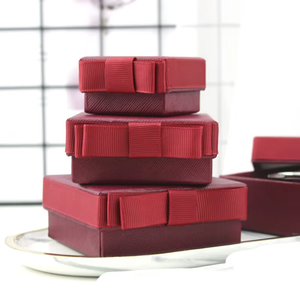 Modern Chic Green Bow Jewelry Gift <b>Box</b> Custom Logo Printed Cardboard Set for Necklace Bracelet <b>Ring</b> Jewelry Packaging - Product Image 5