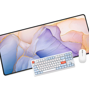 Office Waterproof XXL Extended Sublimation <strong>Printed</strong> <strong>Rubber</strong> Custom Stitched Edges <strong>Mousepad</strong> Gaming Mouse Pad - Product Image 2