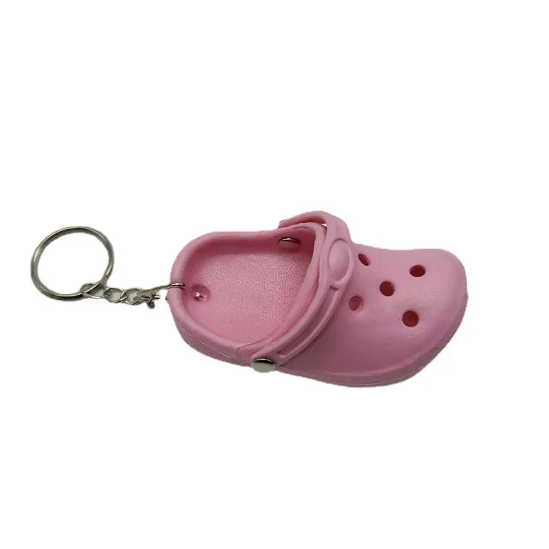2023 סיטונאי Pvc מיני 3d גומי Pvc Keychain חמוד קרוק נעל Keychain קסמי Keychain