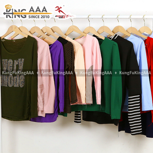 KungFu KingAAA T-shirts à manches longues pour femmes, d'occasion, à deux couches, style mode, lots mixtes de t-shirts superposés pour femmes, streetwear en gros - Product Image 2