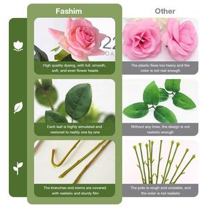 <span class=keywords><strong>Flores</strong></span> de ramo de orquídeas Cymbidium de tela de seda artificial realista para decoración de bodas al por mayor - Product Image 2