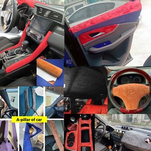 Vinilo Decorativo para Interiores de Auto, 20cm*30cm, Tela de Gamuza Suave, Tipo Alcántara - Product Image 3