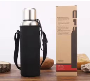 Porte-bouteille en néoprène avec ceinture, porte-bouteille en néoprène avec sangle - Product Image 6