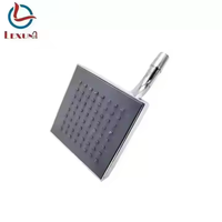Nouvelle Douche de Plafond Carrée en Plastique Chromé de 4 Pouces pour Salle de Bain