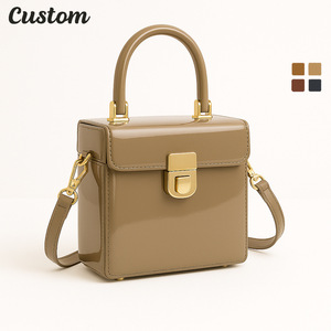 Bolso Bandolera de Cuero Genuino Impermeable para Mujer, con Cierre de Cremallera, Forro de Poliéster, Tamaño Personalizable, Logotipo Personalizado, Paquete Suave - Product Image 1
