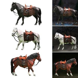 หุ่นโมเดลม้าสีดำขนาด1/12ของเล่นขนาด6นิ้วจาก Diorama - Product Image 2