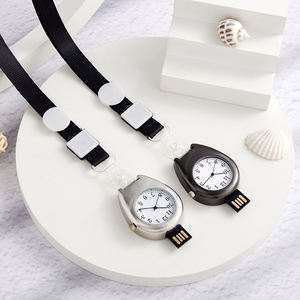 앤티크 쿼츠 아연 합금 & 스테인리스 스틸 걸이형 간호사 포켓 시계, 고무 밴드, 멀티컬러, 4GB 플래시 디스크, 방수 아님 - Product Image 5