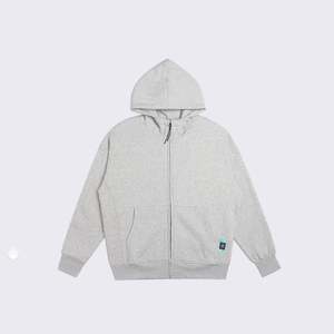 Venta al por mayor para hombre 350gsm algodón liso Zip up Hoodie logotipo personalizado de gran tamaño en blanco de peso pesado Zip up Hoodies - Product Image 6