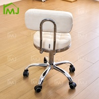 Tabouret mobile pivotant réglable pour technicien de station de manucure, chaise de salon de beauté