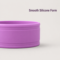 Bande de bouteille en silicone réutilisable avec étiquette personnalisée gravée, écologique, compatible lave-vaisselle, pour bouteille droite et gobelet