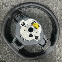 Volant en cuir pleine fleur haut de gamme à fond plat pour Volkswagen VW Polo Golf R 6 7 8 MK6 MK7 GTi Passat B7 B8 Jetta